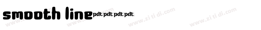 smooth line字体转换
